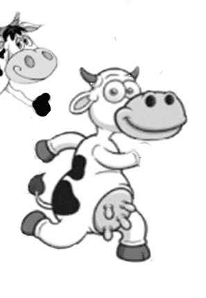 dash & dawdle cow